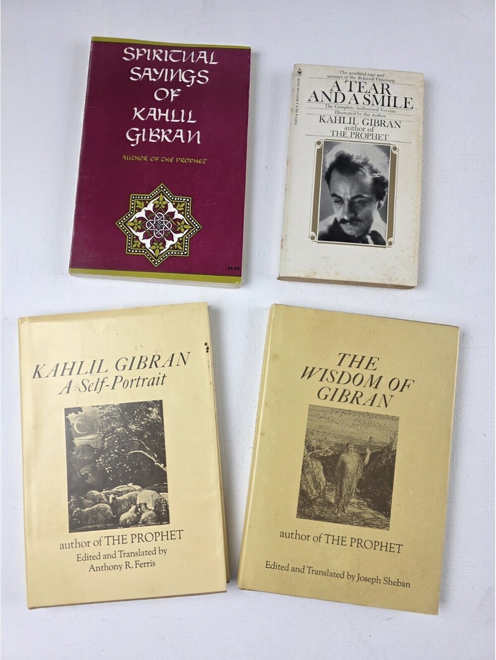 Lot Of 4 Khalil Gibran Spiritual Sayings Wisdom 2 HC 2 Paperback Books